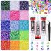 18000Pcs Resin Jelly Rhinestones for Crafting Multicolor 3mm Flatback Rainbow Gems Bedazzling Crystal with 3Pcs 10ml B7000 Jewelry Glue for DIY Crafts Clothing Shoes Nail Art Medium Pack with Glue 24 Mix Colors 3mm