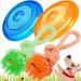 Rootnoot Frisbee for dogs |Soft and super stable |float |especially tooth - gentle |Pollutant free (Super Spar Set 2x Frisbee 2x Ball)
