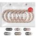 Ch. SKINNIES-6 Silk Scrunchies Set 100% Pure Silk Hair Ties Extra Soft Silk Scrunchies for Hair & Sleep Premium 22 Momme Handmade Hair Scrunchies for Women's Hair | STYLE: 6 Nude Champagne Bliss