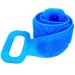 Exfoliating Shower Back silicone Scrubber towel wash cloth  bio sponge with handle Bath Body Brush Exfoliating Body Easy scrub pad Eco Friendly  Long Lasting for neck acne dark spot Blue