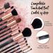 Skone Luxe Premium Rose Gold Brow/Lash Brush - Professional Grade Dual Side Eyelash Comb and Eyebrow Brush - Buy Online on GoSupps.com
