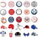 Anor Wishlife Baseball Waterproof Stickers (50pcs) for Bottles, Luggages, Laptop, Skateboard, Cars & More - Buy Online on GoSupps.com