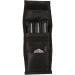 Casemaster Single Black Dart Case with Solid Plastic Insert and Flexible, Tough Nylon Covering, Holds 3 Steel Tip and Soft Tip Darts, Hard Shell Keeps Flights in Perfect Shape
