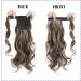 18" SEGO Ponytail Extension Human Hair 100% Real Remy Curly Wavy #4/27 Medium Brown&Dark Blonde Wrap Around One Piece Clip in Hairpieces for Women Body Wave (90g) - Buy Online on GoSupps.com