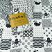 Sensory Muslin Squares in Black and White | Visual Stimulation and Sensory Play | Bamboo/Organic Cotton Mix | 70x70cm - Buy Online on GoSupps.com