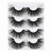 25MM Faux Mink False Eyelashes - Dramatic, Thick, & Fluffy - 4 Pairs of Multi-Volume Wispies - Buy Online on GoSupps.com