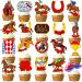 Kentucky Horse Derby Cupcake Toppers Kentucky Derby Decorations 48Pcs Horse Racing Cupcake Picks Equestrian Derby Birthday Decoration Kentucky Baby Shower Party Supplies