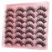 Zanlufly Cute False Eyelashes Pack - 14 Wispy Fluffy Natural Mink Lashes - Handmade Faux Light Volume - Buy Online on GoSupps.com