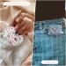 Blulu Flower Compact Mirror for Purse - Retro Floral Pocket Makeup Mirror for Women - Portable Travel Mirror (Silver Edge) - Buy Online on GoSupps.com
