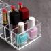 Kurtzy Transparent Acrylic Eyeshadow Makeup Organizer - 8 Compartment Compact Storage for Eyeshadow Rouge & Bronzer | L21.5 x W8.5 cm - International Shipping - Buy Online on GoSupps.com