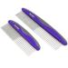 Pet Combs by Hertzko  Small & Large Comb Included for Both Small & Large Areas -Removes Tangles, Knots, Loose Fur and Dirt. Ideal for Everyday Use for Dogs and Cats with Short or Long Hair (Pack of 2)