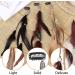 3Pcs Handmade Boho Feather Hair Clips Extensions - Multicolor #01 - Buy Online on GoSupps.com