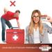 10 Pack Personal First Aid Kit for Minor Cuts, Scrapes, and Burns - Ideal for Home, Office, Car, School, Business, Camping - Individually Wrapped First Aid Products (Orange) - Buy Online on GoSupps.com