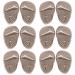 Forefoot cushion Bale cushion insholstery forefoot soft high heels inserts reusable shoe inserts gel midfoot cushion for pain and pressure relief for women men 6 pair/12pcs (c) meat -colored