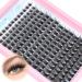 wiwoseo Lash Clusters Natural Individual Lashes Individual Cluster Lashes Russian Eyelash Clusters 8-16MM Natural Look Lashes Individual Eyelashes D Curl Lashes for Beginners