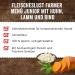 Fleischeslust Farmer Junior Menu with Chicken Beef Lamb with Sweet Potato and Cottage Cheese Sausage (1 x 400 g) - Buy Online on GoSupps.com