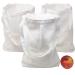 12 DIY Blank 12" x 10" White Canvas Tote Bags - Bulk - Arts and Crafts Project