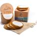 Sliming pads washable 18 tlg. Premium set: bamboo box laundry bag eBook & 15 reusable cotton pads |Cotton make-up clothes make-up remover pads sustainable products zero waste firsto