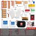 Mini First Aid Kit - 100 Pieces Water-Resistant Hard Shell Case for Travel, Outdoor, Home, Office, Camping, Hiking, Car - Black - Buy Online on GoSupps.com