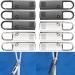 Zipper Pendant for repair 10 packs made of metal 5 x black + silver replacement zipper for zipper zipper for a coat suitcase jeans bag