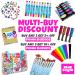 Blue Squid Hair Chalk Combs for Girls | Temporary Vibrant Hair Color | Washable Dye | Teenage Girls Gifts | 16 Piece Set with Glitter Tattoo | Ages 6-12 - Buy Online on GoSupps.com