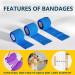 24 Rolls Self Adhesive Bandage Wrap 2'' x 5 Yards - Elastic Cohesive Bandage for Sports Injury Breathable & Flexible for People & Pets - Beige - Buy Online on GoSupps.com