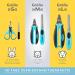 Claw Scissors for Dogs Cats & Small Animals | 100% Splinter-Free Stainless Steel Blades | Professional Claw Cutter with Safety Guard & Care E-Book - Buy Online on GoSupps.com