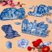 Whaline Chinoiserie Pattern Paper - 24 Sheets Blue China Scrapbook Specialty Paper - Buy Online on GoSupps.com
