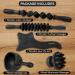 Holz Therapy Massage Tools Kit - Black Lymphatic Drainage Device for Muscle Relaxation & Body Contouring | Anti-Cellulite Maderoterapia Tools - Buy Online on GoSupps.com