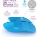 Heel That Pain Plantar Fasciitis Insoles | Heel Seats Foot Orthotic Inserts for Heel Pain Relief | Patented & Clinically Proven | Blue Firm Rubber, Size L - Buy Online on GoSupps.com