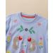 Girls Cotton Sweatshirt - Long Sleeve Casual Jumper for Toddlers, Blue, Ages 1-12 - Buy Online on GoSupps.com
