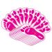 60 Pairs(120 Feets) Disposable Pink Tanning Feet Pads Sunless Airbrush Spray Tent Protect Foot Shaped Spray Tan Sandals