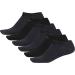 adidas Men's Athletic Cushioned 6-Pack No Show Socks - Black/Onix Grey - Large - Buy Online on GoSupps.com