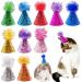 PET SHOW 10pcs Mini Small Dog Hats Cat Birthday Party Hat Rabbit Hats for Holiday Wedding Puppies Kittens Costume Accessories 10pcs Mini Hats