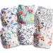 Littles and Bloomz Baby Reusable Pocket Nappy Cloth Diaper Standard Popper 6 Nappies FLP2-0606