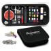 Compact Sewing Kit for Home, Travel, Camping & Emergency. Best Gift for Kids, Girls, Beginners & Adults. Quality Premium Mini Sew Supplies Set. Expansive Case with 100 Extra Pins & Safety Pins Black Small