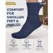 Bamboo Diabetic Neuropathy Socks - 6 Pairs for Women & Men | Size 6-9 and 9-11 | Comfortable Bamboo Material | Black White Beige Aqua Blue Navy - Buy Online on GoSupps.com