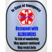 Alzheimer's Medical Alert Belt Cover & Window Decal Set - Royal Blue | International Shipping Available - Buy Online on GoSupps.com