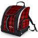 Athletico Ski Boot Bag  Skiing and Snowboarding Travel Luggage  Stores Gear Including Jacket, Helmet, Goggles, Gloves & Accessories  Venting and Grommets for Snow Drainage Buffalo Plaid
