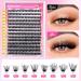 wiwoseo Fluffy Cluster Lashes Kit - Natural Look Russian Lash Extensions with Bond & Seal Glue (0.07D Volume, 9-16MM) - Buy Online on GoSupps.com