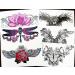 6 Sheets Temporary Chest Tattoos for Women - Dragonfly Butterfly Flower Wings Underboob & Sternum Tattoos - Realistic Long Lasting Waterproof Designs - Buy Online on GoSupps.com