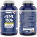  120 vcaps HEME IRON 11 mg Elemental Iron Superior Absorption Made in Canada - Buy Online on GoSupps.com