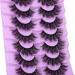 Pleell 20MM Fluffy 6D Mink False Eyelashes - Dramatic Wispy Volume, Soft & Reusable - 7 Pairs Pack PL04 - Buy Online on GoSupps.com