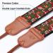 Green Flower 2'' Wide Adjustable Camera Strap for DSLR/SLR - Double Layer Cowhide Ends, Pure Cotton Embroidered Woven Strap - Universal Neck & Shoulder Strap for Photographers - Buy Online on GoSupps.com