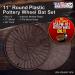 U.S. Art Supply 11 Round Plastic Pottery Wheel Bats - Set of 2 - Durable Balanced Bat for Spinning Clay - Fits U.S. Art Supply Pottery Wheel - Add-On Plastic Pottery Bats - Buy Online on GoSupps.com