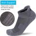 APTYID Men's Ankle Athletic Running Socks (6 Pack) Dark Grey - Size 9-12 - Buy Online on GoSupps.com