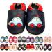 MiniFeet Premium Soft Leather Baby Shoes - BUY 4 PAIRS & GET 1 OF THEM FOR FREE ! - Toddler Shoes - 0-6 Months to 4-5 Years 12-18 Months Car