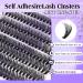 Self-Adhesive Eyelashes Kit - Wiwoseo No Glue D Curl Individual Clusters (50 Pcs, 8-16MM) for Beginners - Buy Online on GoSupps.com