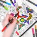36 Dual Brush Coloring Markers Set for Adults Kids - Fine Tip Art Colored Pens for Coloring Books, Bullet Journaling, Drawing - Double Sided Color Marker Pen for School, Office, Sketching - Buy Online on GoSupps.com
