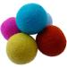 Earthtone Solutions Merino Wool Felt Ball Toys for Cats - Handmade in Nepal | Colorful and Soft Fabric Balls for Fun and Quiet Play | Unique Gift for Cat Lovers - Buy Online on GoSupps.com